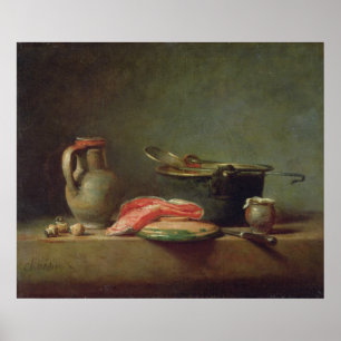 Pôster Caldeirão de cobre com um jarro