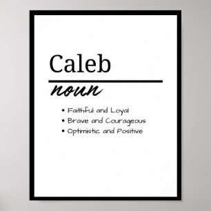 Poster Caleb, Definição de Nome Personalizado Masculino