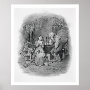 Pôster Caleb Plummer e sua filha cega, 'de Charle