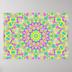 Pôster Caleidoscópio Colorido 02