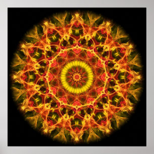 Pôster Caleidoscópio com brilho
