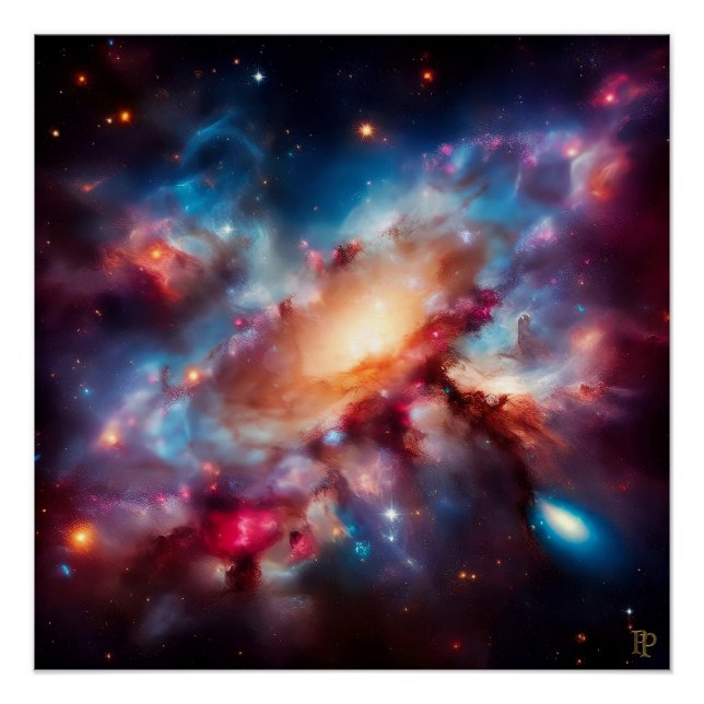 Pôster Caleidoscópio Cosmico (Frente)