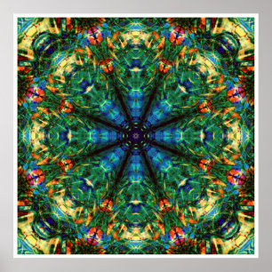 Poster Caleidoscópio de cores