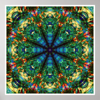 Poster Caleidoscópio de Cores