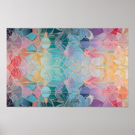 Poster Caleidoscópio de Cores