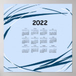 Poster Calendar 2022 year. Planning design modern gift of<br><div class="desc">Calendar 2022 year. Planning design modern gift office</div>