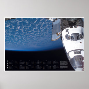 Pôster Calendário 2008 do vaivém espacial