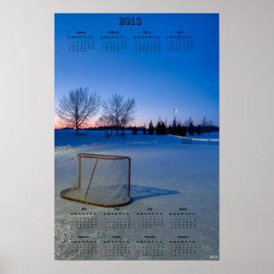 Poster Calendário 2013 do fechamento do NHL