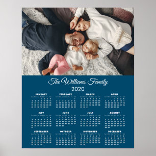 Poster Calendário 2020 Sua foto e seu nome