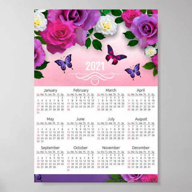 Poster Calendário 2021 (Frente)