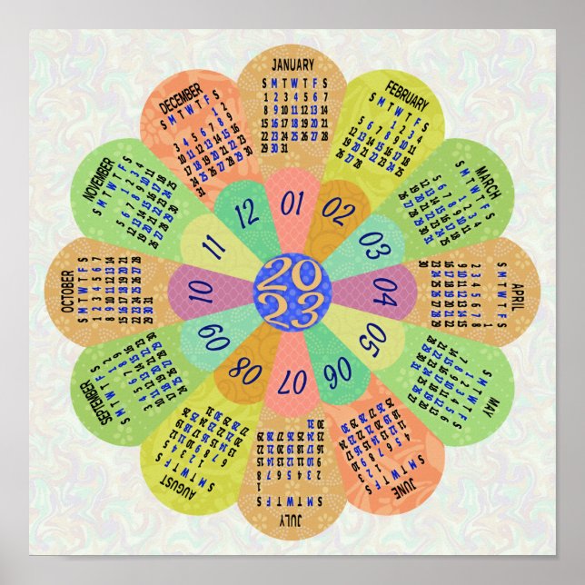 Poster Calendário 2023 (Veja a Descrição para a Versão Ma (Frente)