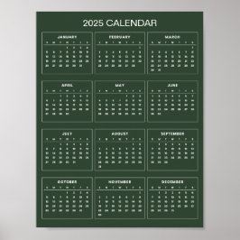Poster Calendário 2025 Simples Mas Elegante | 