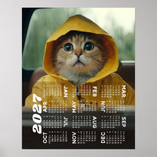 Poster Calendário 2026 com Foto Vista Anual Completa Mode