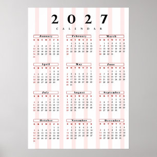 Poster Calendário 2027