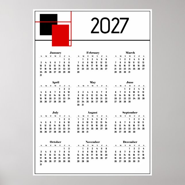 Poster Calendário 2027 (Frente)