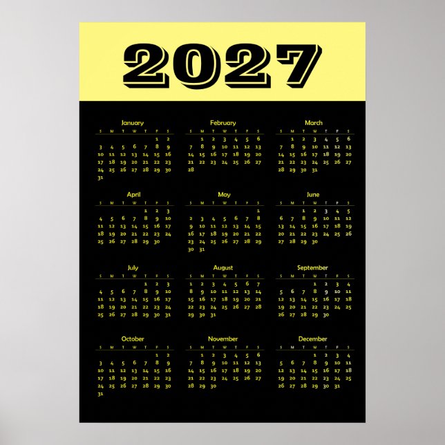 Poster Calendário 2027 (Frente)