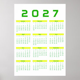 Poster Calendário 2027