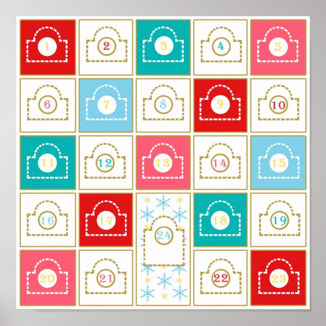 Poster Calendário Avançado da Vintage (Frente)