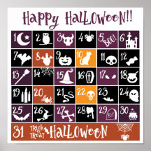 Calendário Avançado do Halloween