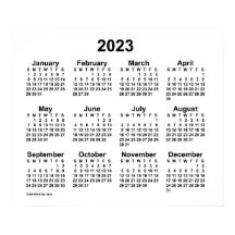 Calendário Branco de Parede 2023 da Janz