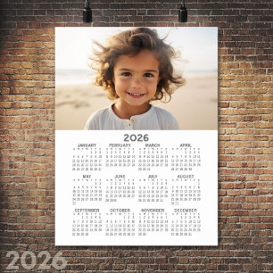 Poster Calendário com Foto - Vista do Ano Completo