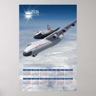 Poster Calendário Comemorativo 2026 Antonov An-225 "Mriya