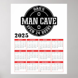 Poster Calendário da Caverna do Papai 2025