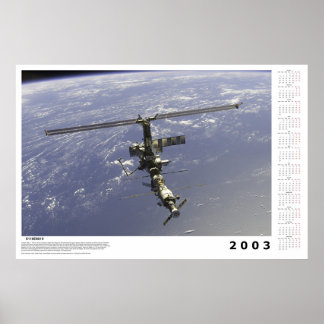 Pôster Calendário da Estação Espacial Internacional para