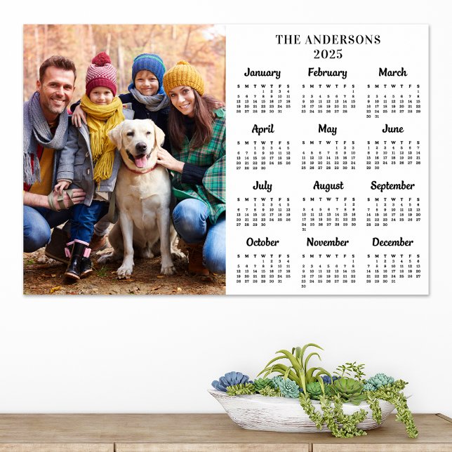 Poster Calendário de 12 Meses de Foto Personalizada de 20 (Criador carregado)