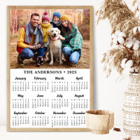 Calendário de 12 Meses Simples de Foto Personaliza