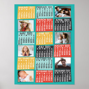 Poster Calendário de 2021 (Veja a Descrição para a Nova V