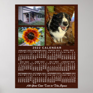 Poster Calendário de 2022 (Veja a Descrição para a Nova V