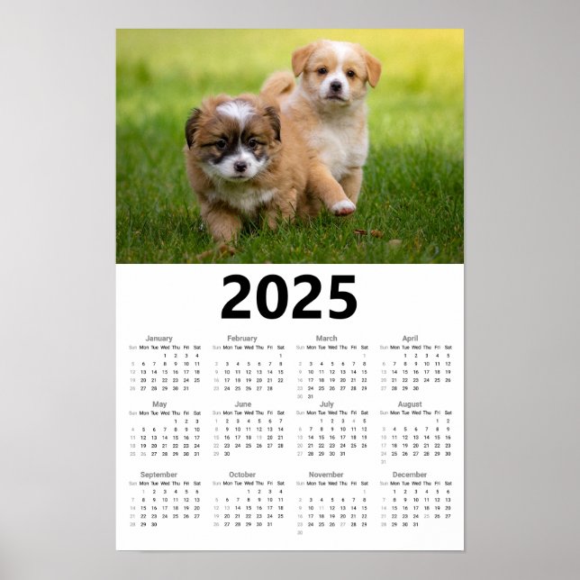 Poster Calendário de 2025 de Cuppies (Frente)