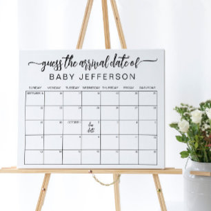 Poster Calendário de Adivinhação da Data de Nascimento pa