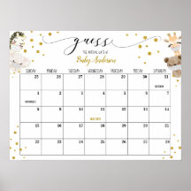 Calendário de Chute da Data de Nascimento para Chu