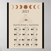 Calendário de Ciclos Lunares Modernos 2023 Fases d