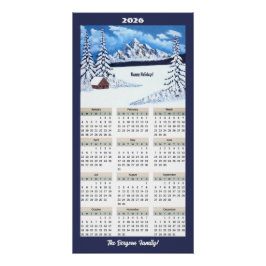 Pôster Calendário de Inverno Mágico de 2026