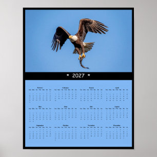 Poster Calendário de Parede Águia Americana 2027 - Legado
