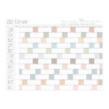 Calendário de Parede Boho Chic Large 2024 (Horizon