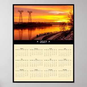 Poster Calendário de Parede Conowingo Sunrise 2027