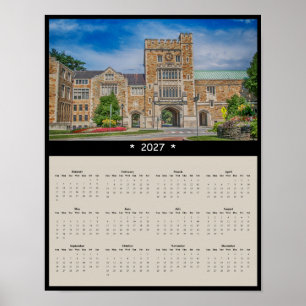 Poster Calendário de Parede da Faculdade Vassar 2027 - Po