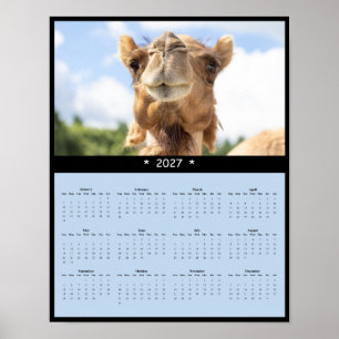 Poster Calendário de Parede de Camelo 2027 - Jornada no D