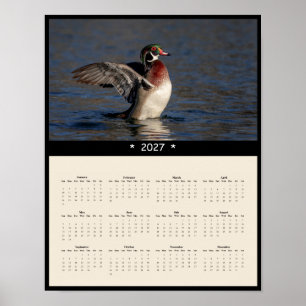 Poster Calendário de Parede do Pato Silvestre de 2027 - M