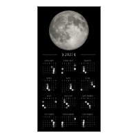 Calendário de Parede Fase da Lua 2027 14 x 28 pole