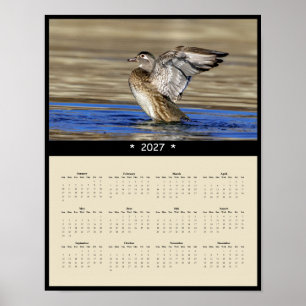 Poster Calendário de Parede Pato de Madeira 2027 - Fotos