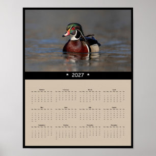 Poster Calendário de Parede Pato Silvestre 2027 - Naturez