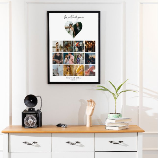 Poster Calendário de presente de aniversário de 12 meses  (Criador carregado)