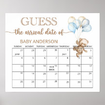 Calendário de Suposição de Data de Nascimento do T