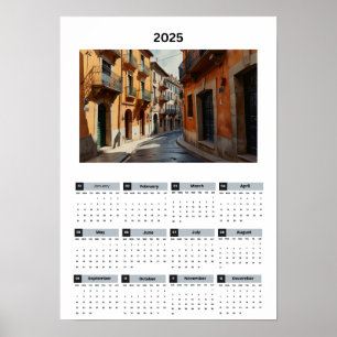 Poster Calendário de Vista da França Linda