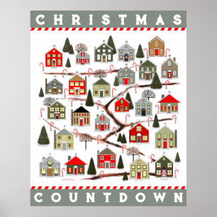 Poster Calendário do Advento de Natal